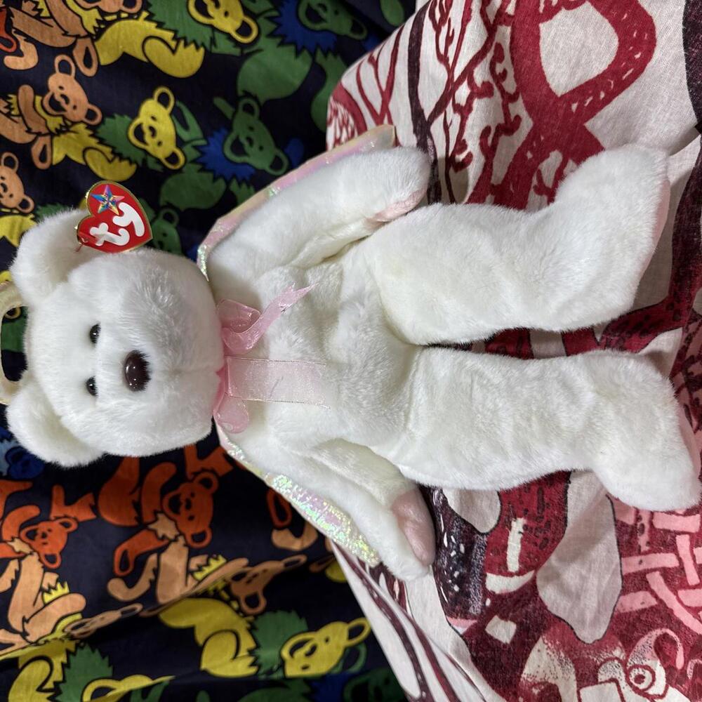 Ty Beanie Baby Halo 14” Angel Bear with Wings - Soft Plush Collectible